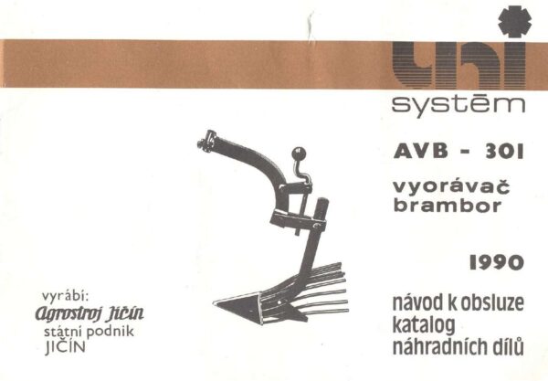 Vyorávač brambor AVB 301