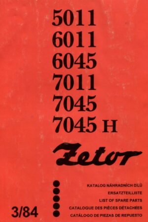 Zetor 5011 6011 6045 7011 7045 – Katalog ND