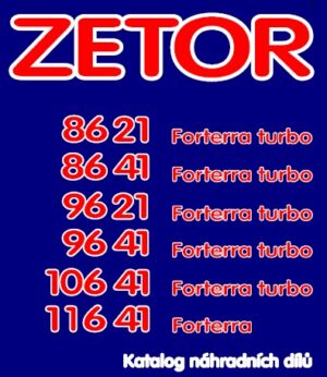 Zetor Forterra I 8621 8641 9621 9641 10641 11641 – katalog ND
